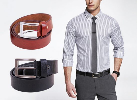 Lựa chọn thắt lưng nam đồng bộ màu với cà vạt, đồng hồ