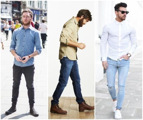 Cách phối đồ giữa áo sơ mi kết hợp cùng quần jeans
