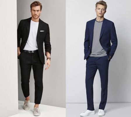 Phong cách lịch lãm cho nam khi kết hợp áo thun với suit
